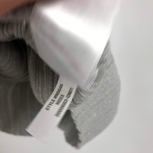 MADEWELL Signature Shimmer Cutaway Sweater Tank Small Silver Vapor Knit NWT - Picture 10 of 10